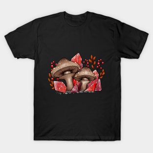 Mushrooms and Crystals T-Shirt